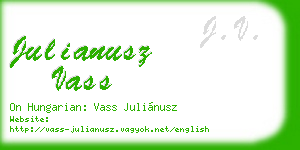 julianusz vass business card